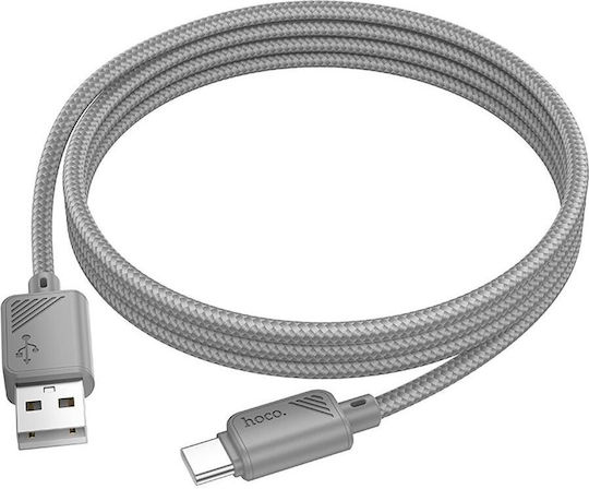 Hoco X113 USB 2.0 Kabel USB-C männlich - USB-A Gray 1m