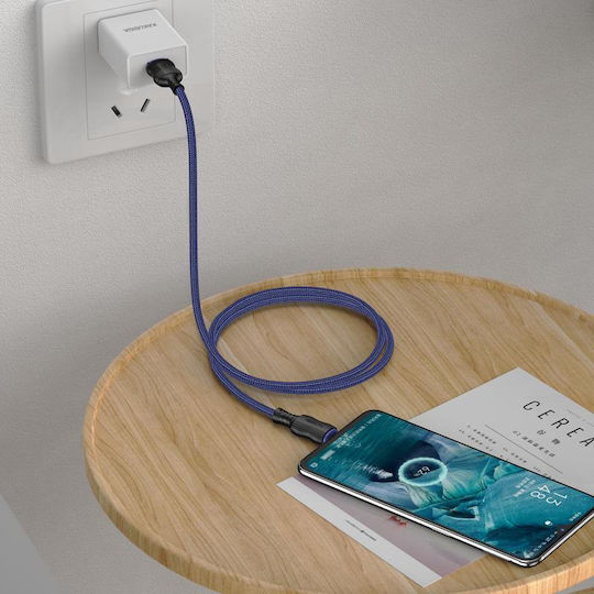 Kakusiga USB 2.0 Cable USB-C male - USB-A Μαύρο 1m KSC-807