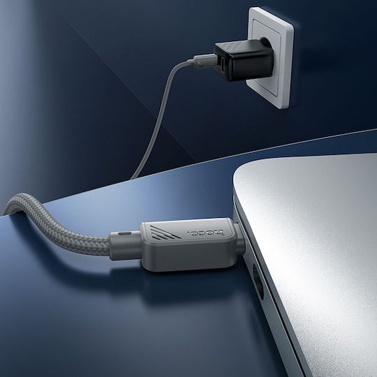 Hoco X113 USB 2.0 Cable USB-C male - USB-C 60W Gray 1m