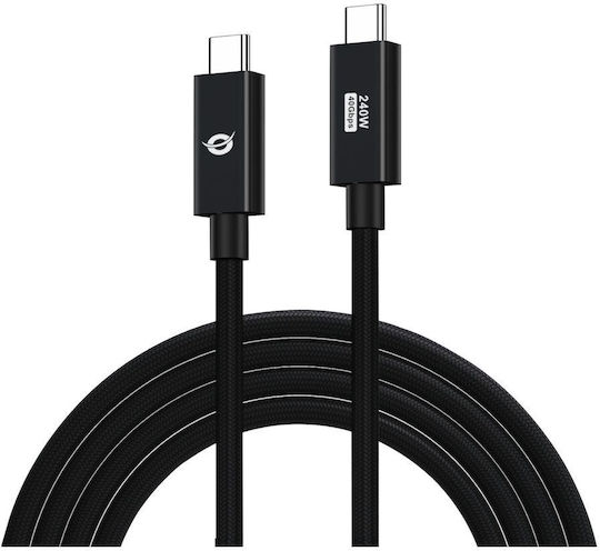 Conceptronic USB 4 Video Cable USB-C male - USB-C PD Μαύρο 1.2m ETTA04B12