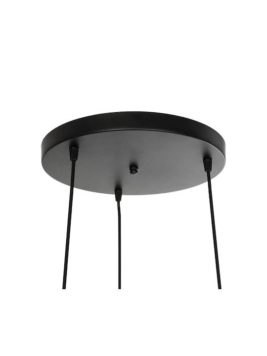 GloboStar Ember Hängelampe Schwarz mit Fassung E27 35x40x70cm.