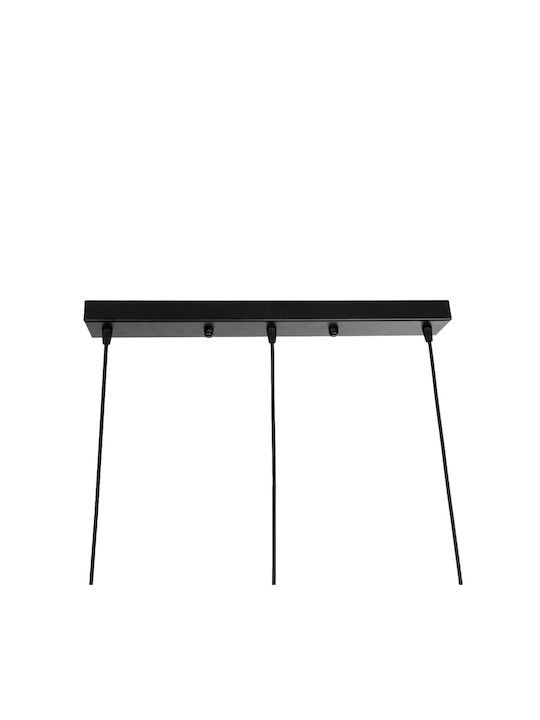 GloboStar Glind Pendant Light Black Rail with Socket E27 55x25x70cm