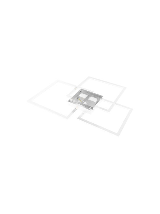 Braytron Pendant Light White with Crystals 75.6x63.7cm