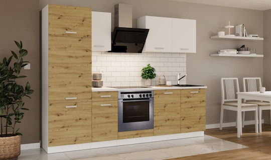 Set Hängeschränke & Bodenschränke Küche Green 260x60x190Stück