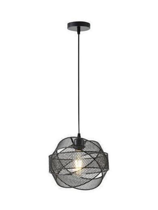 Eurolamp Oggi Κρεμαστό Φωτιστικό Μαύρο με Ντουί E27 45x45x134εκ.