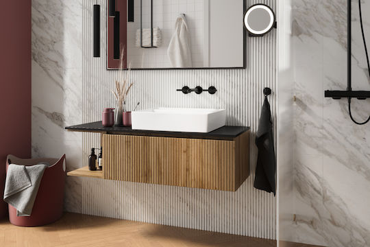 Coloană de Bucătărie Negru 40x32x140buc