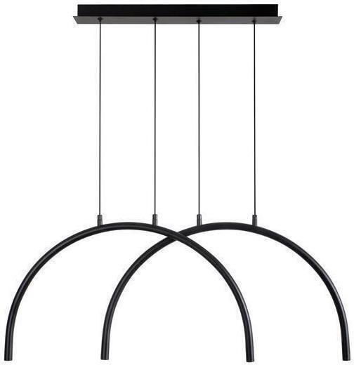 Eurolamp Apsis Висящо Осветително Тяло Черно LED с Топло Бяла Светлина 84x33x33см