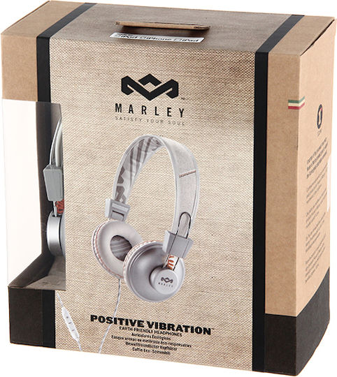 The House Of Marley Positive Vibration Жични On Ear Слушалки Сиви