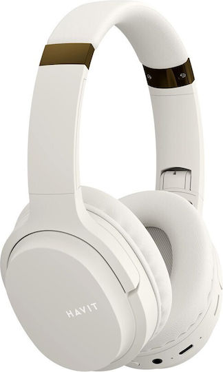 Havit I62 Ασύρματα Bluetooth Over Ear Ακουστικά με Ραδιόφωνο με 8 ώρες Λειτουργίας Χρυσά