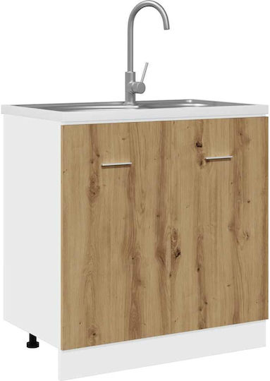 Base Sink Cabinet Artisan Oak Manufactured Wood Artisan Oak 856078