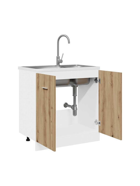 Base Sink Cabinet Artisan Oak Manufactured Wood Artisan Oak 856078