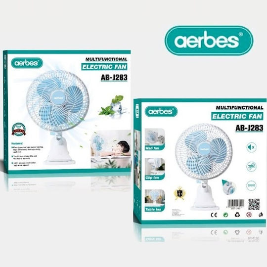 Aerbes AB-J283 Mini Ventilator 25W Weiß