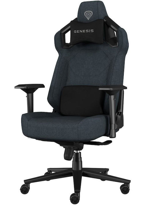 Genesis Nitro 800 Fabric Gaming Chair with Adjustable Arms Gray