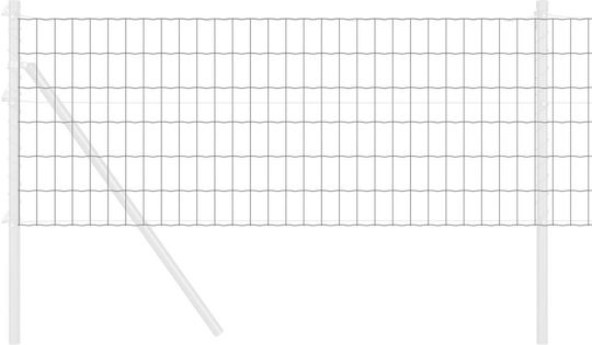 European Grey Fence 0.6x25 M Iron
