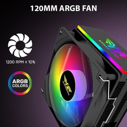 Armaggeddon Blizzard 2 CPU Cooling Fan with ARGB for AM4/AM5/1200/115x/1700 Socket