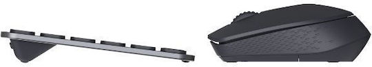 Rapoo E9310M Wireless Bluetooth Keyboard & Mouse Set Greek