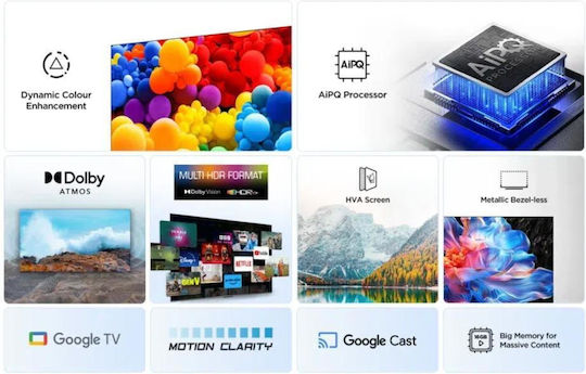 TCL Smart Television 43" 4K UHD LED 43V6C HDR (2025)