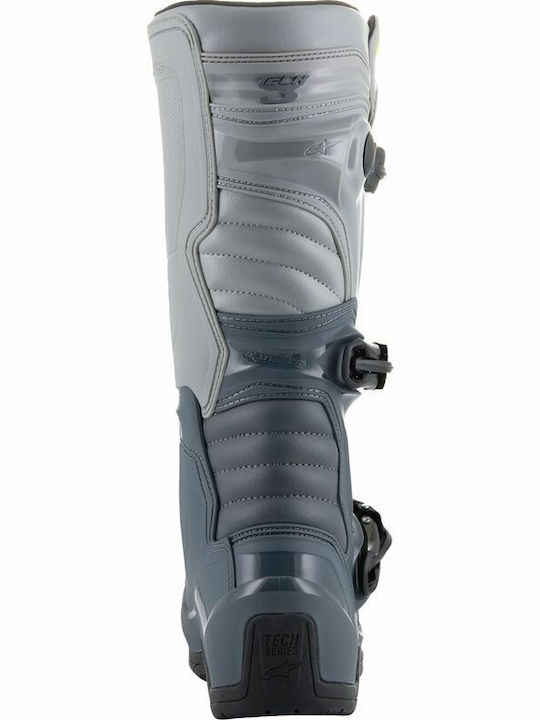 Alpinestars Tech 3 Ανδρικές Μπότες Motocross Γκρι