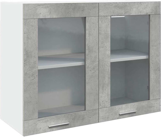 Spülbeckenschrank Grey Concrete 305x46x141.5cm