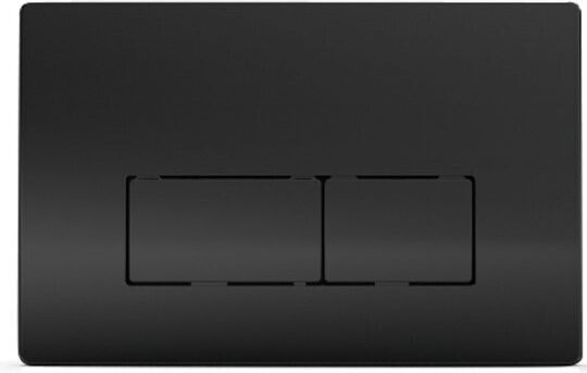 Wisa Easy-Touch Flush Plate Dual Flush Matte Black