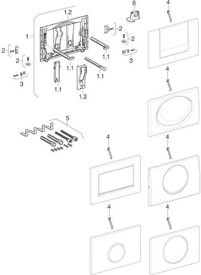 Geberit Sigma 30 Flush Plate Single Flush