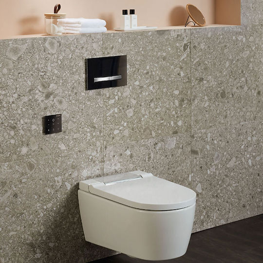 Geberit Sigma 50 Flush Plate Dual Flush Black ABS-Aluminum