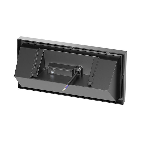 Braytron Стенен Външен Осветител LED IP65 20W с Регулируемо Бяло Светлина 26.8x13.2x8.7см