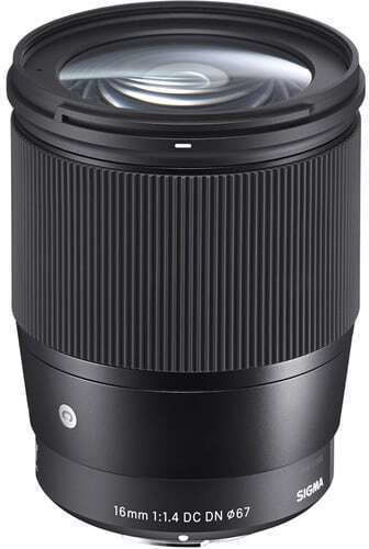 Sigma Crop Φωτογραφικός Φακός 16mm f/1.4 DC DN Contemporary Wide Angle για Canon RF Mount Μαύρος
