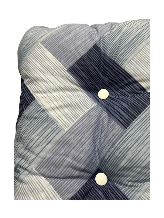 Linea Home Μαξιλάρι Καρέκλας Κήπου Μπαμπού Weave Μπλε 50x100εκ.