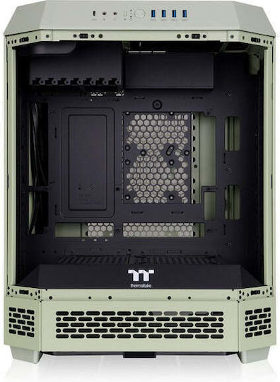 Thermaltake Tower 600 Gaming Midi-Turm Computergehäuse mit Seitenfenster Grüne