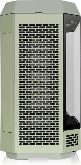 Thermaltake Tower 600 Gaming Midi-Turm Computergehäuse mit Seitenfenster Grüne