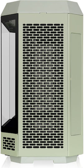 Thermaltake Tower 600 Gaming Midi-Turm Computergehäuse mit Seitenfenster Grüne