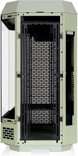 Thermaltake Tower 600 Gaming Midi-Turm Computergehäuse mit Seitenfenster Grüne
