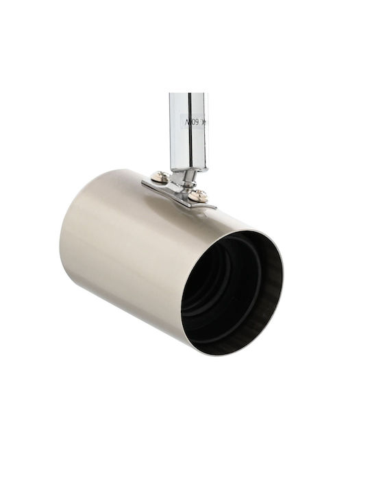 vidaXL Einzel Spot mit Fassung E27 in Silber Farbe