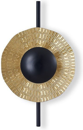 Luma Φωτιστικό Τοίχου LED Black-Gold 45εκ. Luma Φωτιστικό Τοίχου LED Black-Gold 45εκ.
