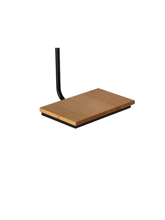 MSA Lamp Wall with Socket E14 and Switch Black