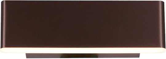 MSA Lamp Wall with Integrated LED and Natural White Light Brown