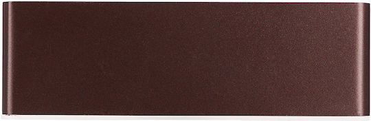 MSA Lamp Wall with Integrated LED and Natural White Light Brown