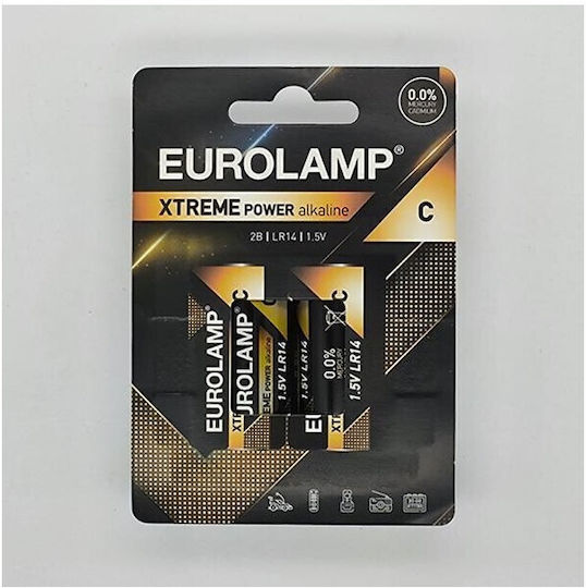 Eurolamp Extreme Αλκαλικές Μπαταρίες C 1.5V 2τμχ