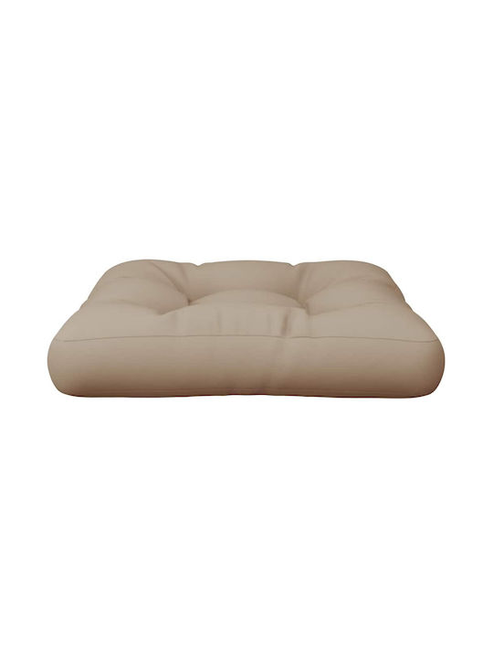 vidaXL Μαξιλάρι για Παγκάκι Παλέτας Taupe, Μπεζ-γκρι 60x61.5εκ.