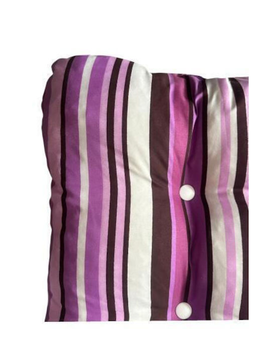 Linea Home Μαξιλάρι Καρέκλας Κήπου Μπαμπού Violet Μωβ 50x100εκ.