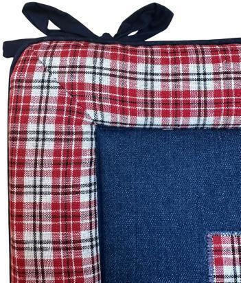 Linea Home Μαξιλάρι Καρέκλας Κήπου Jean Τζιν 40x40εκ.