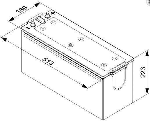 Mitsuba Baterie Auto 62034 cu Capacitate 120Ah și CCA 720A