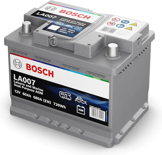 Bosch Μπαταρία Αυτοκινήτου με Χωρητικότητα 60Ah και CCA 680A