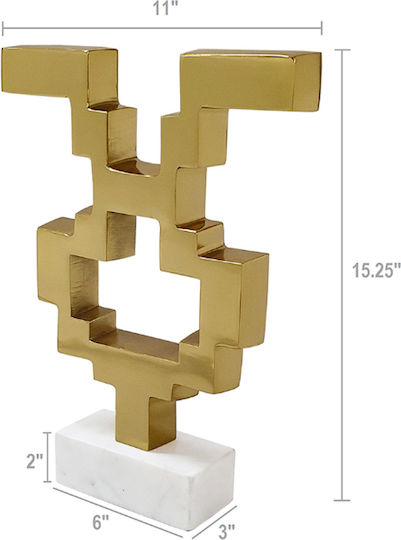 Artekko Διακοσμητικό Χώρου από Αλουμίνιο 28x7.6x38.5cm