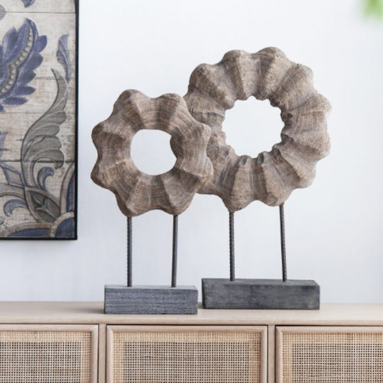 Artekko Διακοσμητικό Χώρου από Ξύλο 42x13x67cm