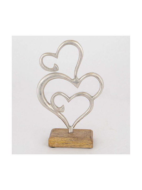 Decorativă Inima din Lemn 15x5x25cm 1buc