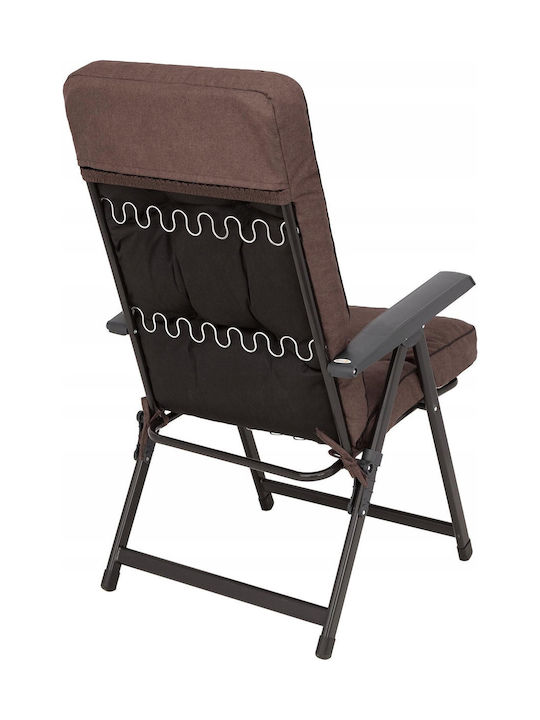 Μαξιλάρι Καρέκλας Κήπου με Πλάτη Brown 50x120εκ.