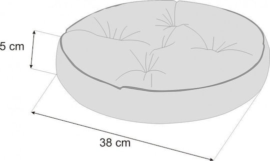 Μαξιλάρι Καρέκλας Κήπου Στρογγυλό Καφέ 38x38εκ.