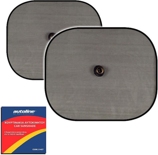 Autoline Car Side Sunshades with Suction Cup Panda 46x35cm 2pcs Panda